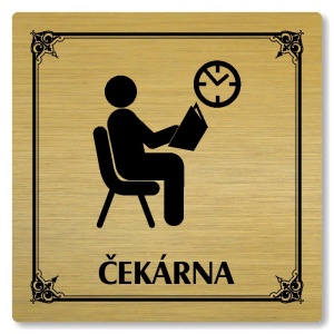 Čekárna, 100x100mm, zlatá, Nebraska
